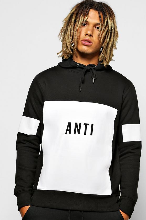 Front Sleeve Print Hoodie